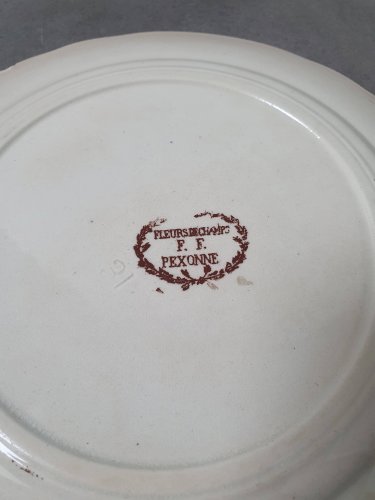 Assiettes plates en terre de fer