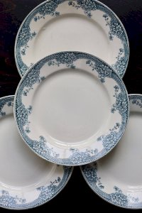 Assiettes plates vintage faïence Saint Amand Nouvelle Usine Céramique du No