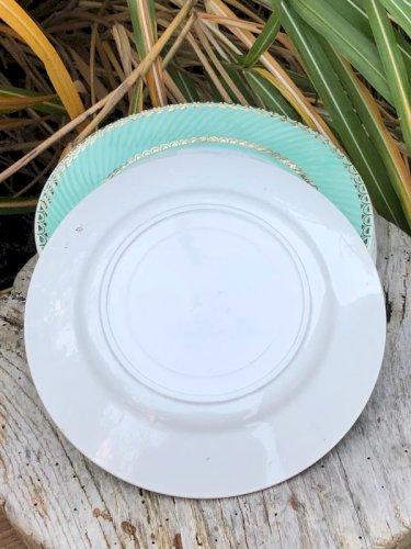 Assiettes plates vintage motifs oiseaux