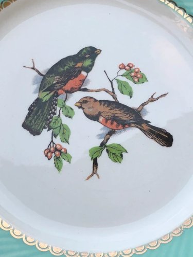 Assiettes plates vintage