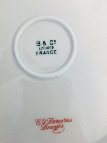 Assiettes porcelaine de Limoges