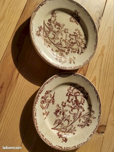 assiettes terre de fer