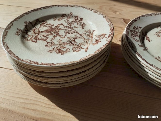 assiettes terre de fer