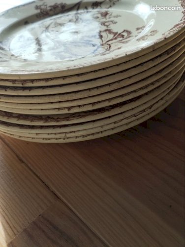 assiettes terre de fer