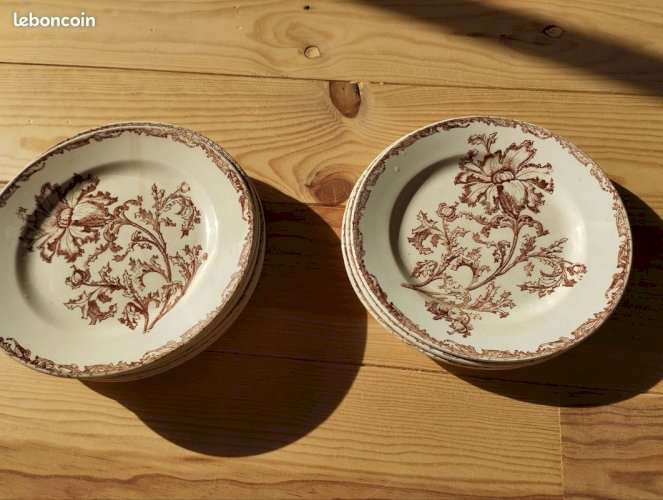 assiettes terre de fer