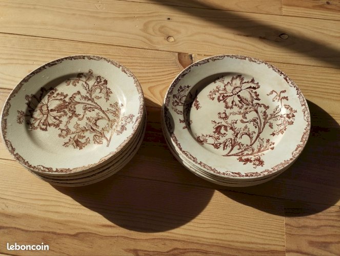 assiettes terre de fer