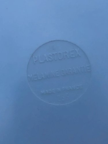 Assiettes vintage en mélaminé Plastorex