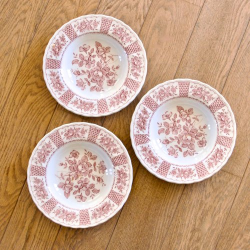 Assiettes vintage Myott England terre de fer anglaise collection Melody