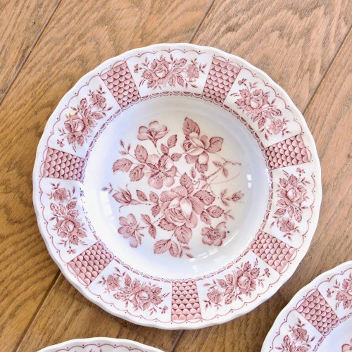 Assiettes vintage Myott England terre de fer anglaise collection Melody