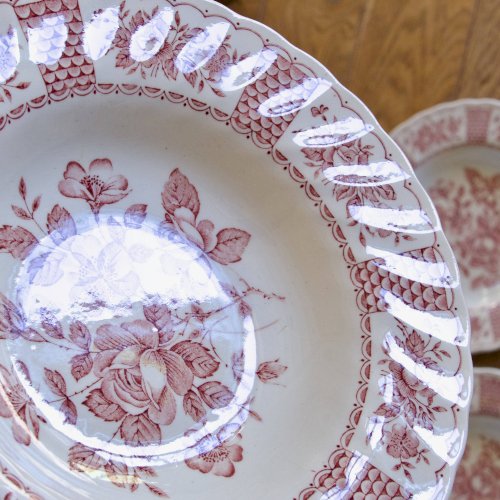 Assiettes vintage Myott England terre de fer anglaise collection Melody