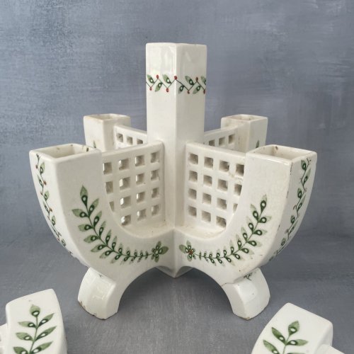Assortiment 3 vase Max Roesler art déco porcelaine de Bavière Rodach Allemagne