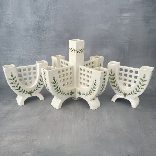 Assortiment 3 vase Max Roesler art déco porcelaine de Bavière Rodach Allemagne