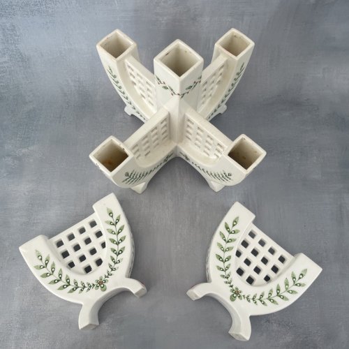 Assortiment 3 vase Max Roesler art déco porcelaine de Bavière Rodach Allemagne
