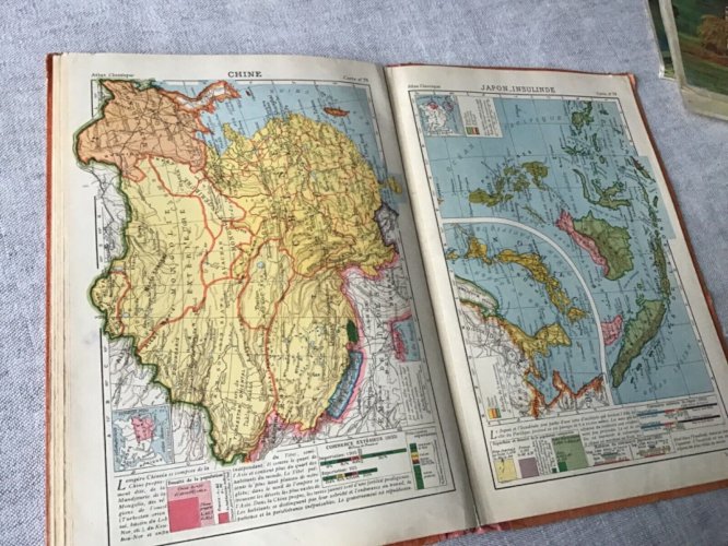 Atlas classique SCHRADER et GALLOUÉDEC, années 1900