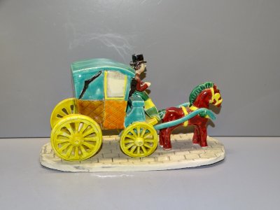 -ATTELAGE CERAMIQUE BARBOTINE VINTAGE Marque VIEUQUELMER PARIS DECO COLLECTION D