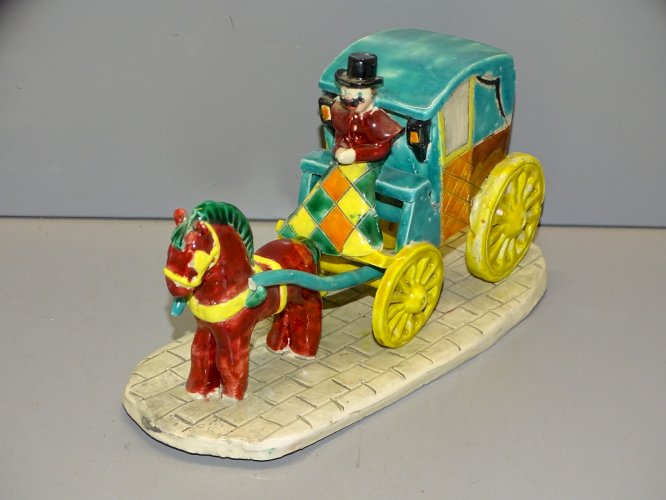 -ATTELAGE CERAMIQUE BARBOTINE VINTAGE Marque VIEUQUELMER PARIS DECO COLLECTION D