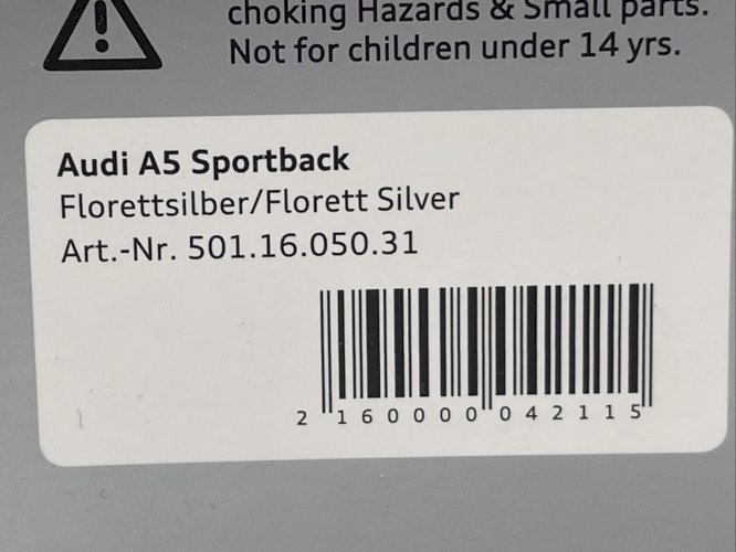 Audi A5 Sportback (2017) 1/43 Spark