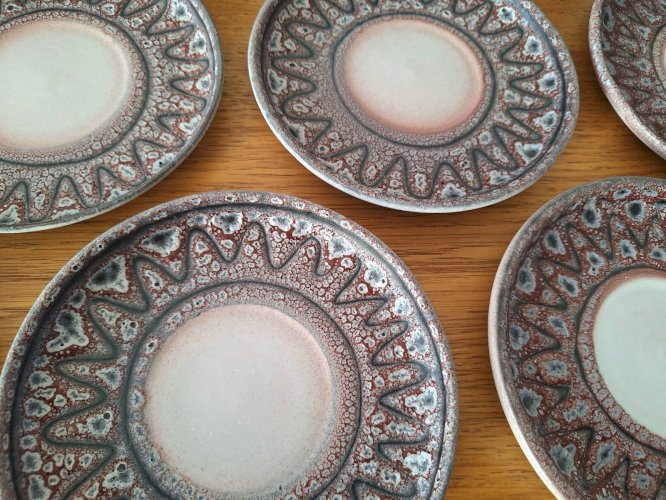 Austruy Vallauris service à café, carafe et plat céramique vintage, décoration