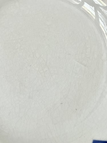 Authenticité - 4 assiettes plates/semi-creuses Losanges bleues - Lamandinoise - Saint Amand 