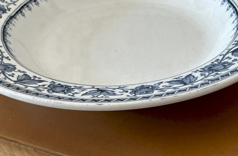 Authenticité - Assiette creuse à ailes SYRA - 24 cm - Sarreguemines