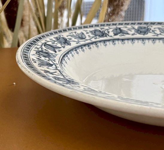 Authenticité - Assiette creuse à ailes SYRA - 24 cm - Sarreguemines