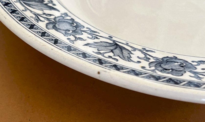 Authenticité - Assiette creuse à ailes SYRA - 24 cm - Sarreguemines