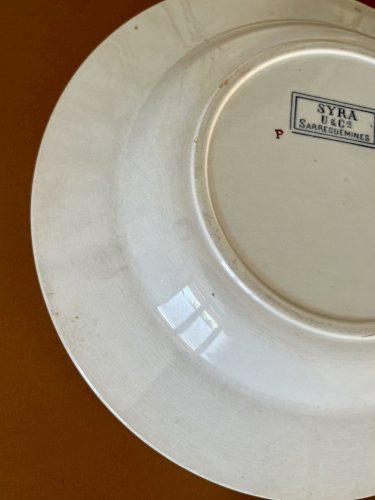 Authenticité - Assiette creuse à ailes SYRA - 24 cm - Sarreguemines