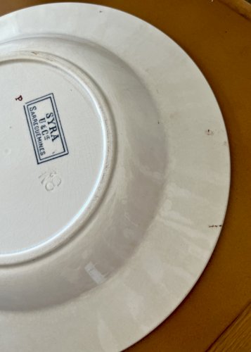 Authenticité - Assiette creuse à ailes SYRA - 24 cm - Sarreguemines