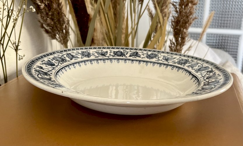 Authenticité - Assiette creuse à ailes SYRA - 24 cm - Sarreguemines