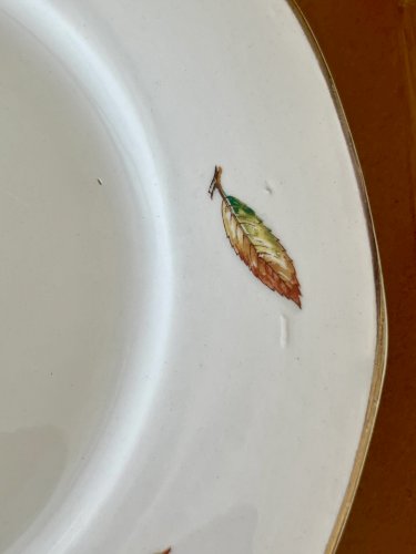 Authenticité - Lot n° 1 - 6 assiettes plates Nemours - 23 cm - Digoin Sarreguemines