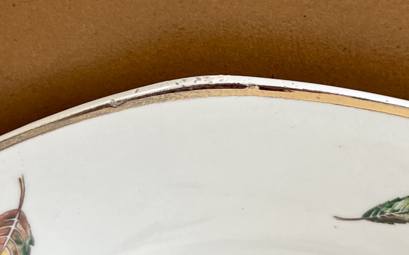 Authenticité - Lot n° 1 - 6 assiettes plates Nemours - 23 cm - Digoin Sarreguemines