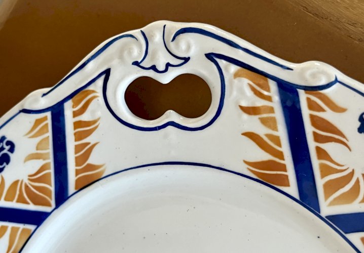 Authenticité - Lot n° 2 - Plat à tarte Canada - 28 cm - Moulin des loups - Hamage - Orchies