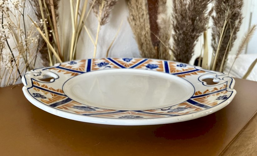 Authenticité - Lot n° 2 - Plat à tarte Canada - 28 cm - Moulin des loups - Hamage - Orchies