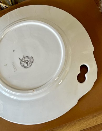 Authenticité - Lot n° 2 - Plat à tarte Canada - 28 cm - Moulin des loups - Hamage - Orchies