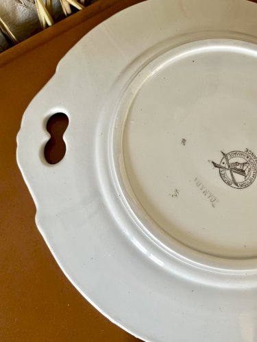 Authenticité - Lot n° 2 - Plat à tarte Canada - 28 cm - Moulin des loups - Hamage - Orchies