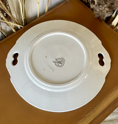 Authenticité - Lot n° 2 - Plat à tarte Canada - 28 cm - Moulin des loups - Hamage - Orchies