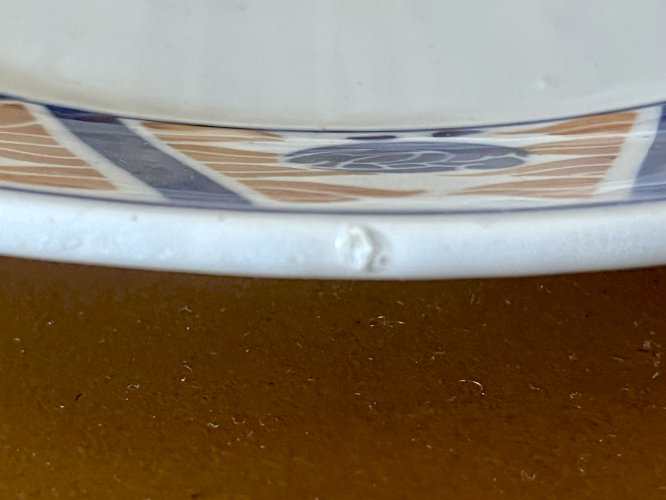 Authenticité - Lot n° 2 - Plat à tarte Canada - 28 cm - Moulin des loups - Hamage - Orchies