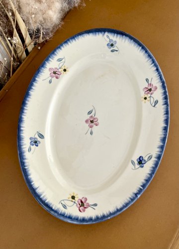 Authenticité - Lot n° 2 - Ravier Mary Lou - 26,5 cm - Digoin Sarreguemines