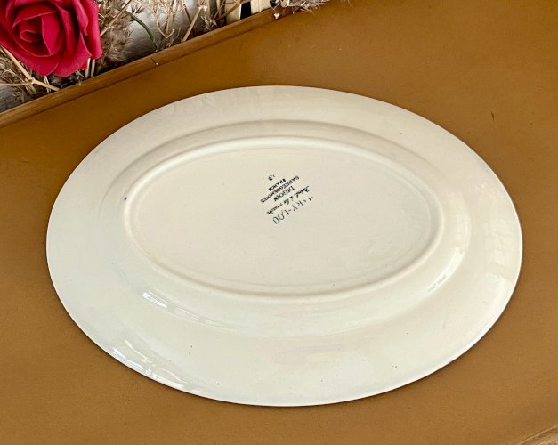 Authenticité - Lot n° 2 - Ravier Mary Lou - 26,5 cm - Digoin Sarreguemines