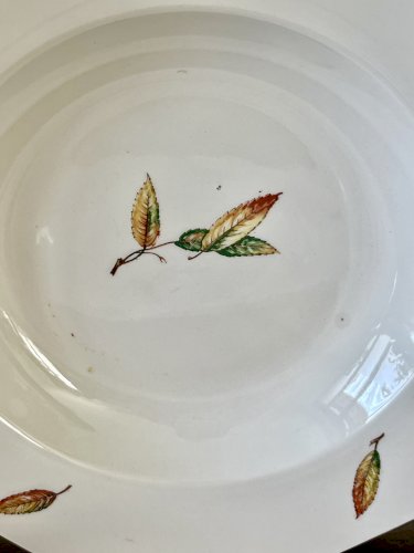 Authenticité - Lot n°2 - 6 assiettes creuses Nemours - 22,8 cm - Digoin Sarreguemines