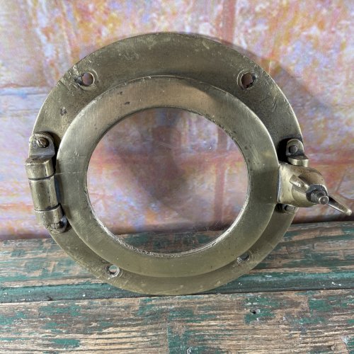 Authentique hublot en laiton 1920 Stockholm Suède déco marine vintage yacht