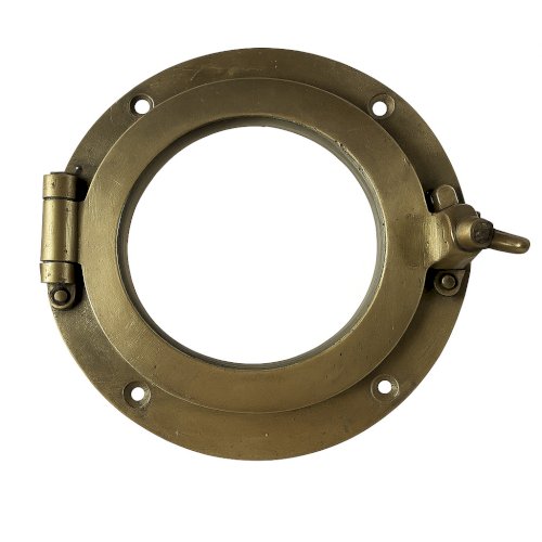 Authentique hublot en laiton 1920 Stockholm Suède déco marine vintage yacht