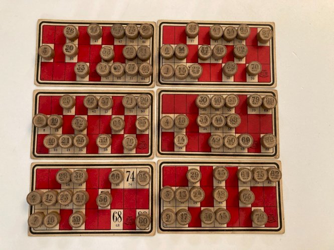 AV7⚜️  Ancien Jeu de Société Le Loto Vintage Authentique