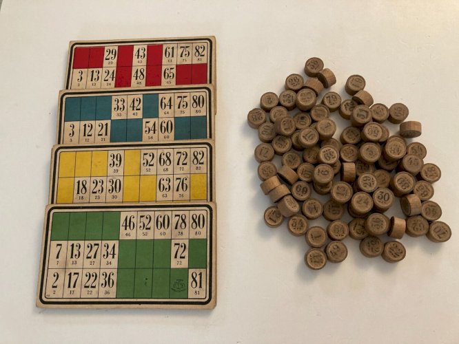 AV7⚜️  Ancien Jeu de Société Le Loto Vintage Authentique