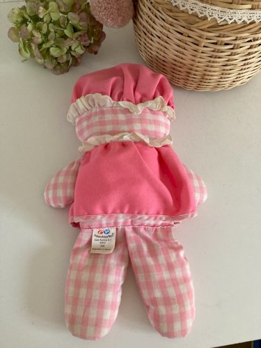 AV7⚜Ancienne Peluche Doudou Poupée de Chiffon Fisher Price Vintage 1975 Réf: 420