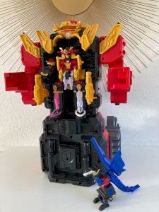 AV7⚜Power Rangers Ninja Steel Robot Ultra Fortress Megazord Lion Bandai 54Cm