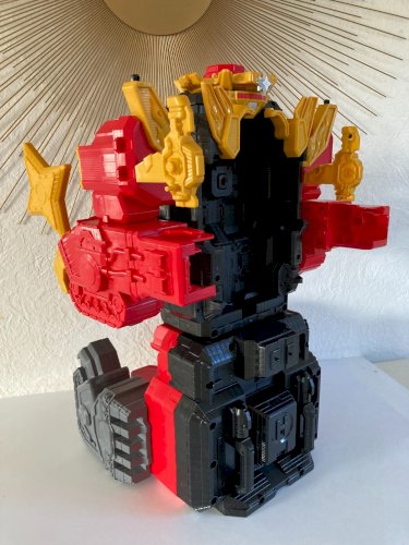 AV7⚜Robot Power Rangers Ninja Steel L'ultra Forteresse Megazord Lion Bandai 54Cm