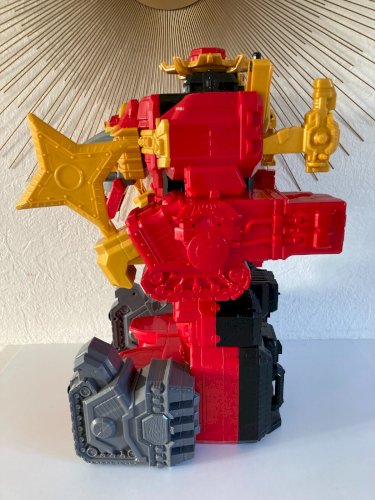 AV7⚜Robot Power Rangers Ninja Steel L'ultra Forteresse Megazord Lion Bandai 54Cm