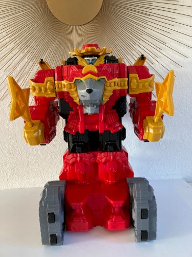 AV7⚜Robot Power Rangers Ninja Steel L'ultra Forteresse Megazord Lion Bandai 54Cm