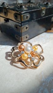 avec perles & strass